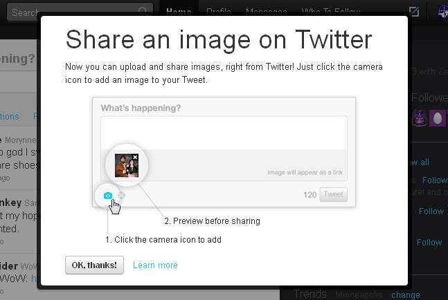 Twitter Adds Image Uploading - Ecreative Internet Marketing