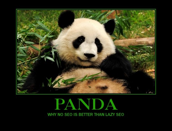 Google Panda SEO poster